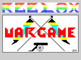 The War Game title screen for ZX Spectrum